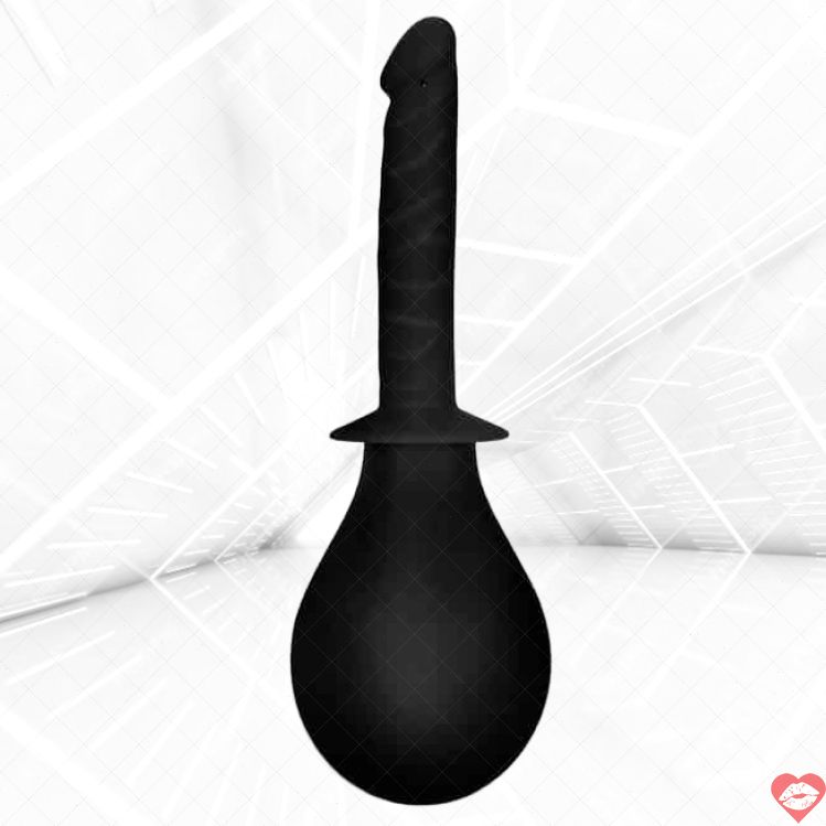 LoveToy Anal Đồ Đấy Đen Silicon 2.3cm