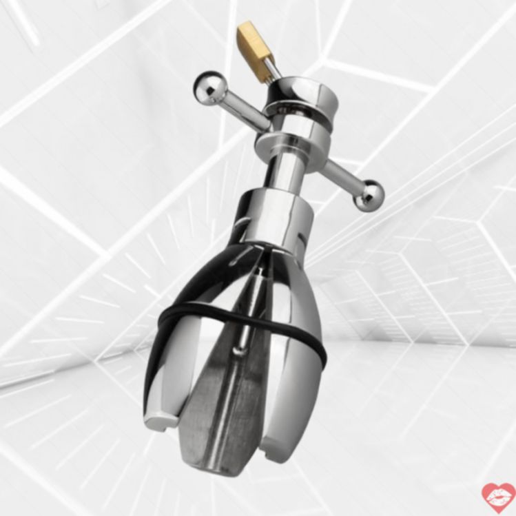 Spreader Plug Metal Bạc Mở Rộng Anus Thỏa Mãn 