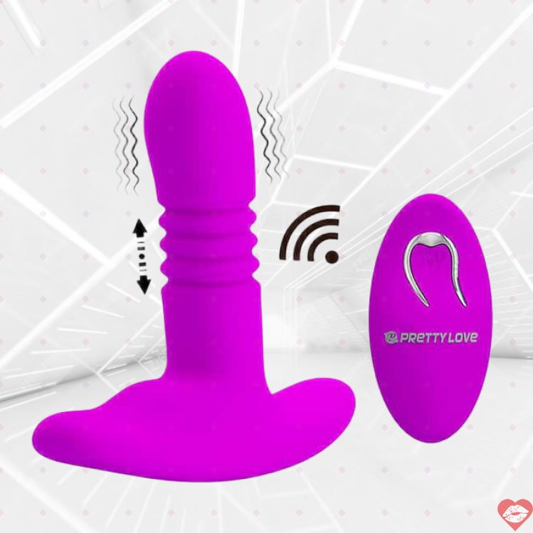 Pretty Love Heather massage tuyến tiền liệt fuchsia đẩy rung