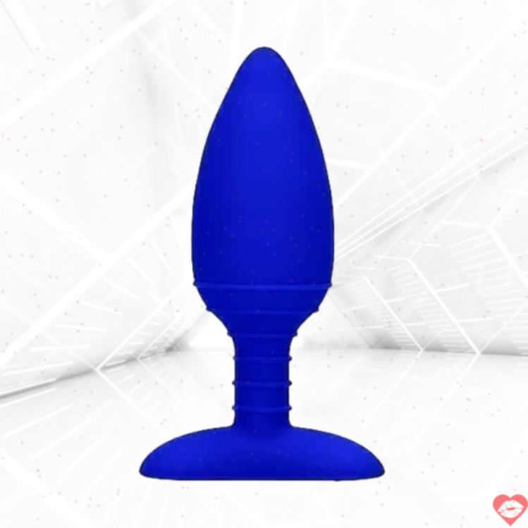 Shots Glow Butt Plug Xanh Rung Nóng 3.8cm Ấm Áp 