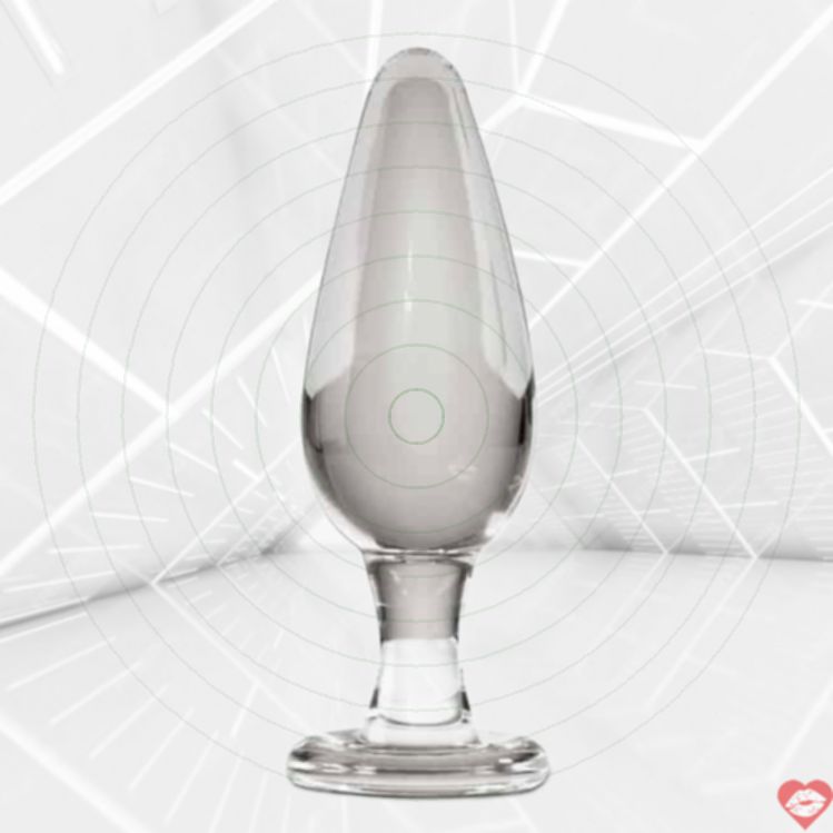 Pipedream Icicles Glass Anal Plug Clear Elegant Thick Smooth Temperature