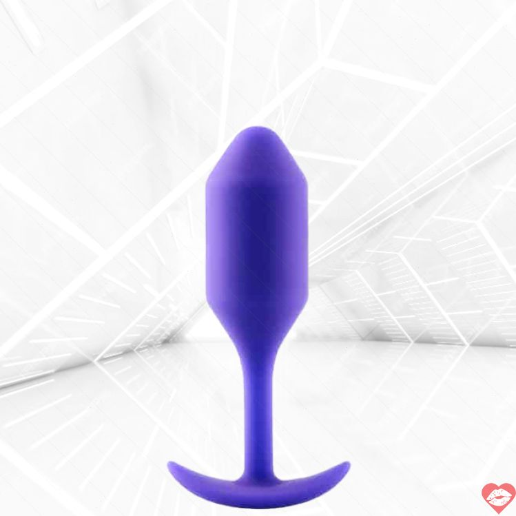 b-Vibe Snug Plug 2 Tím Đít Giữ Hình Thoải Mái Lâu Dài 
