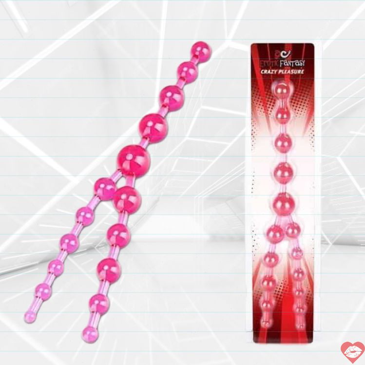 Erotic Fantasy Beads Hồng 17cm Đa Size Điên Rồ 