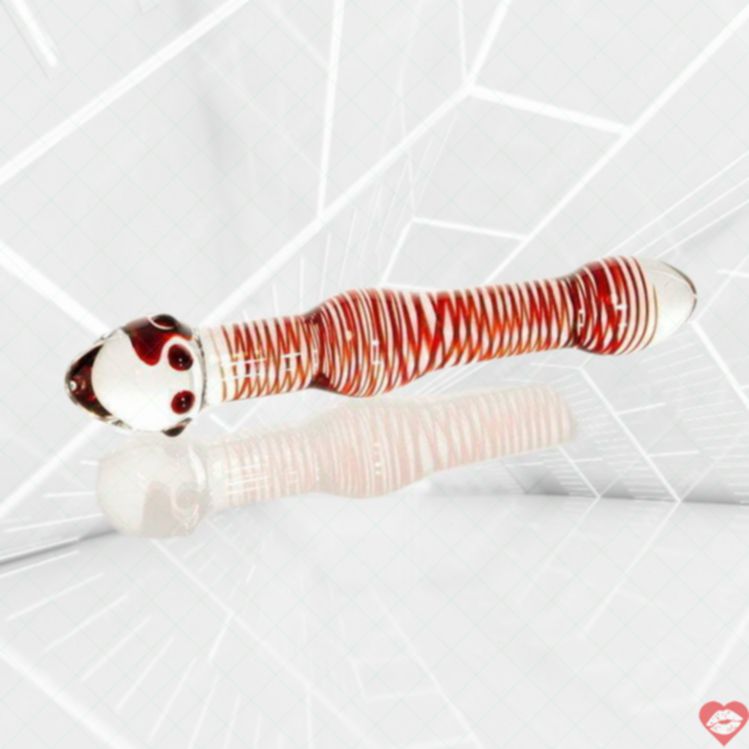Sexus Glass Dildo Kép Đỏ 20cm Bền An Toàn Siêu Cứng 