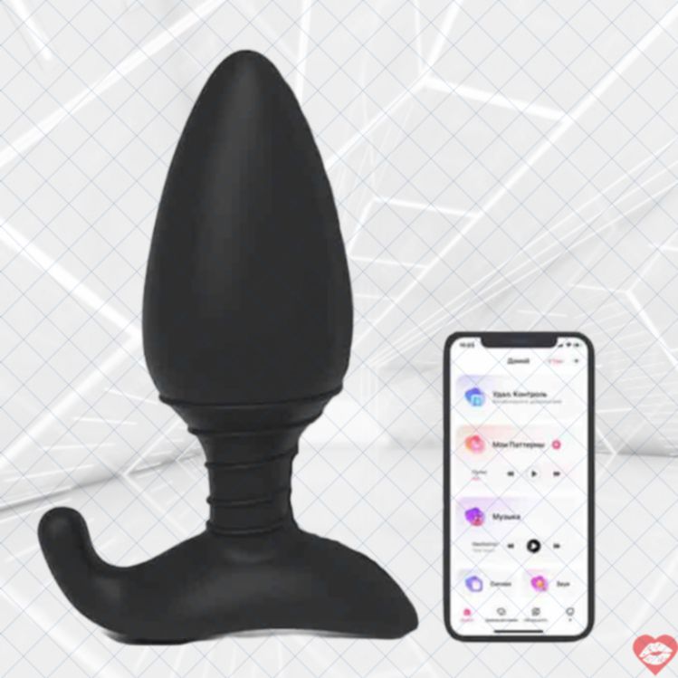 Lovense Hush M Nút Đít Rung App Đen 12.1cm Mạnh