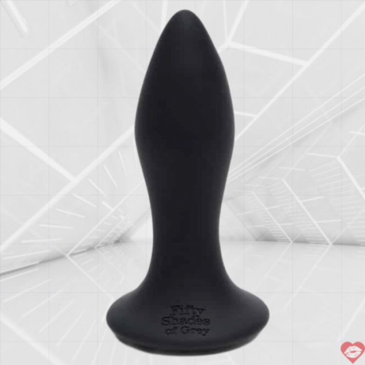 Fifty Shades Plug Rung Đít Đen Mềm 11.5cm