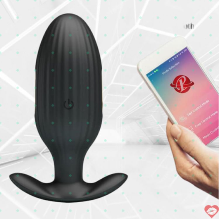 Jefferson Pretty Love Plug Đít App Điện Giật Đen 