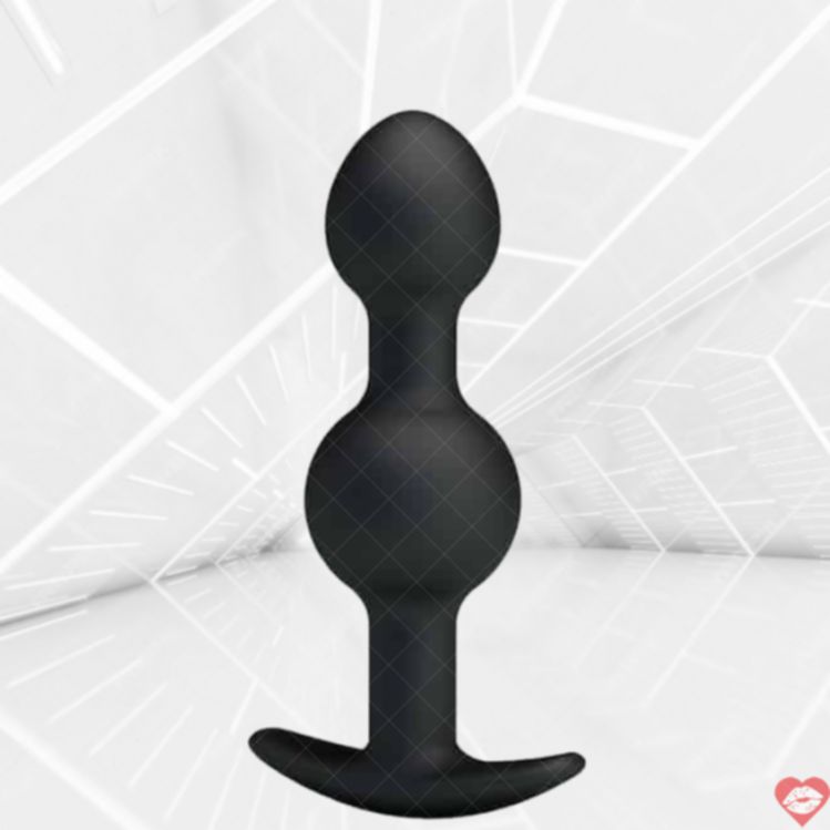 Plug Mông Pretty Love L Đen 2 Bi Siêu Sướng