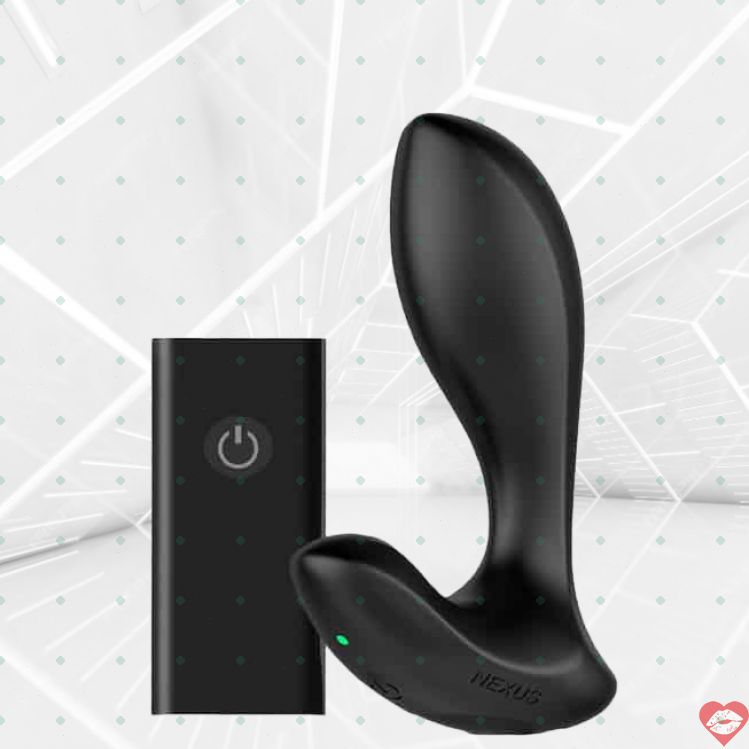Nexus Duo plug hậu medium đen rung remote đa chế độ