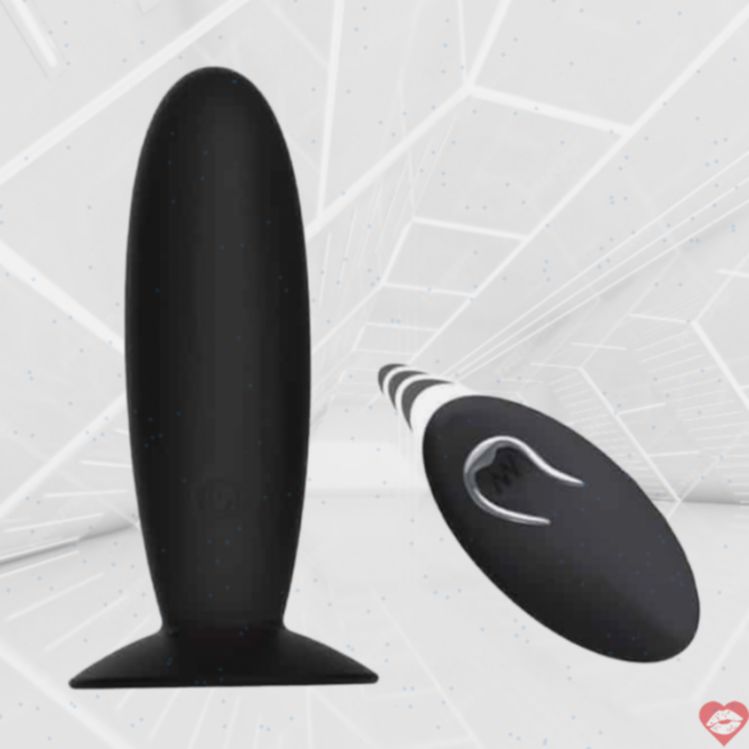 Pretty Love plug hậu môn rung remote đen 4cm mạnh mẽ