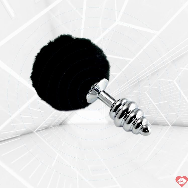 Plug Xoắn Lovetoy Đen 2.95cm Lông Thú Sang Trọng