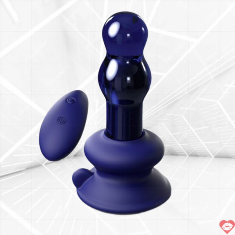 Icicles No83 Butt Plug Rung Kính Xanh Thủy Tinh Cao Cấp 