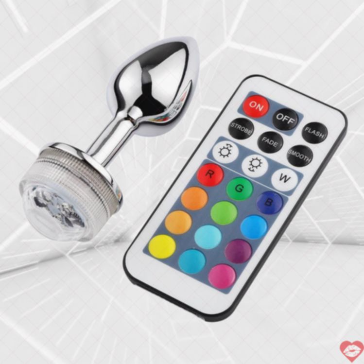 Anal Plug MT S LED Kim Loại Hậu Môn Rực Rỡ 