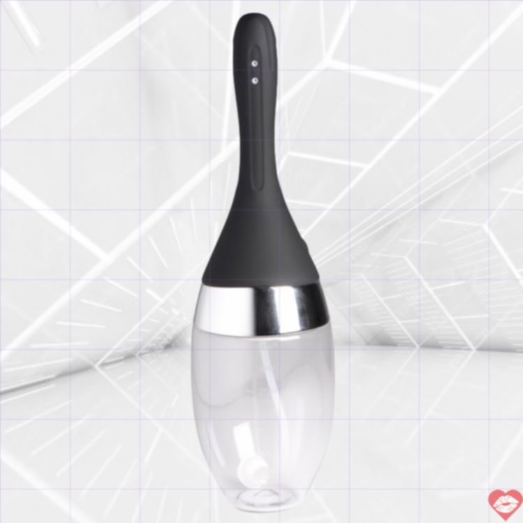 CleanStream Rửa Ruột Tự Động Rung Đen 27cm Hiệu Quả 