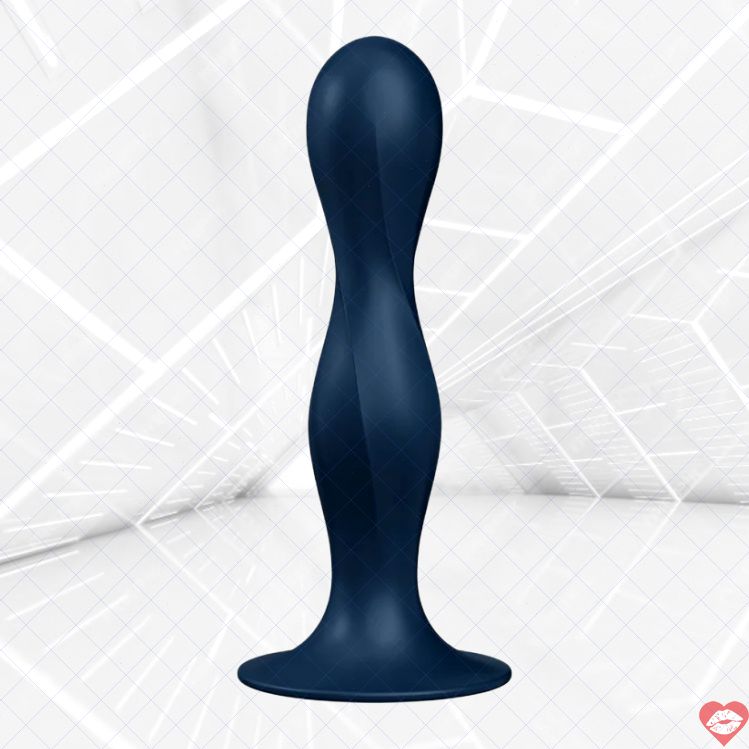 Satisfyer Plug Hậu Đôi Bóng Xanh 17.9cm