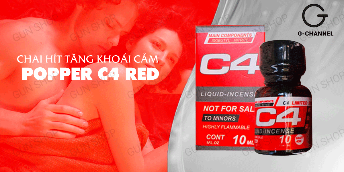  Sỉ Chai hít tăng khoái cảm Popper C4 Red - Chai 10ml mới nhất