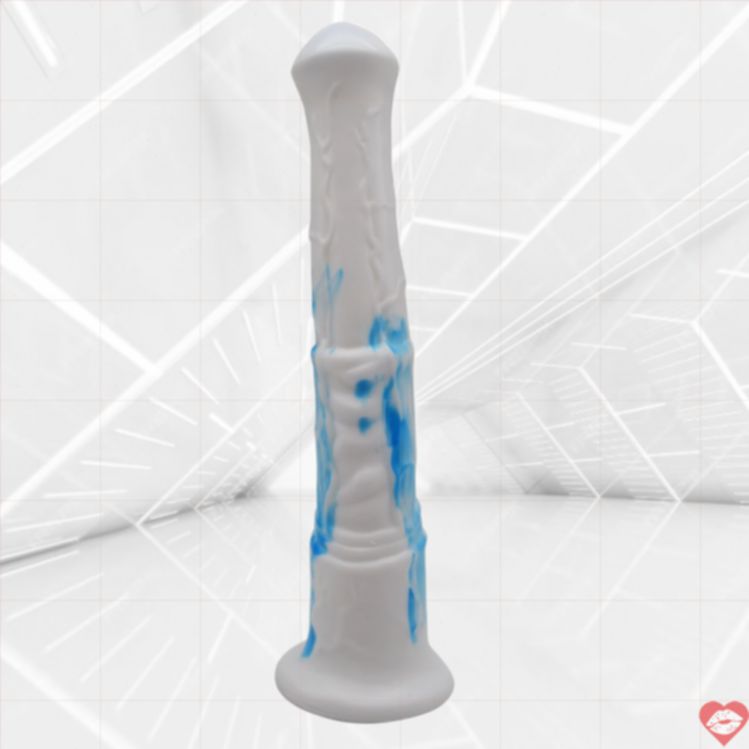 Dildo FAAK 29cm Trắng Xanh Cứng Ngắc Đam Mê Dài Lâu 