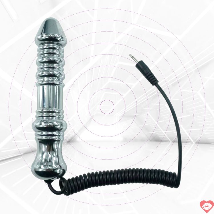 Estim Dildo Kim Loại 13.5cm Sốc Điện Kích Thích Mạnh 