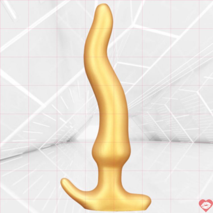 Butt Plug Khổng Lồ S Shaped Cong Đầy Đặn Táo Bạo 