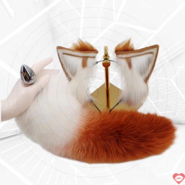 Cosplay Đuôi Cáo Lông Xù Butt Plug Hoang Dã Dã Man 