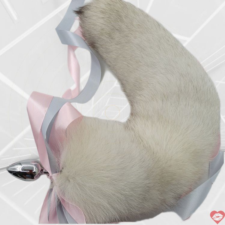 Đuôi Cáo Xám Plug Anal Thật 30-100cm Hoang Dã 