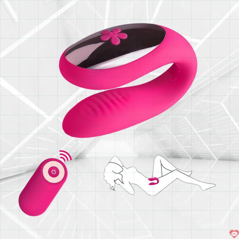 Máy massage âm đạo EasyToys 2 đầu rung điều khiển từ xa pin sạc 