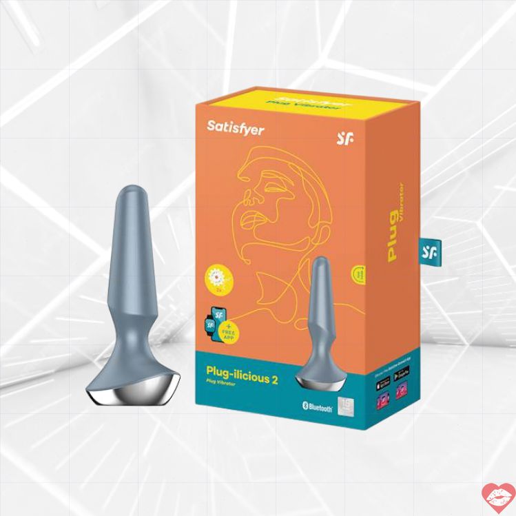 Satisfyer Plug-ilicious 2 hậu môn rung app 13cm cực khoái