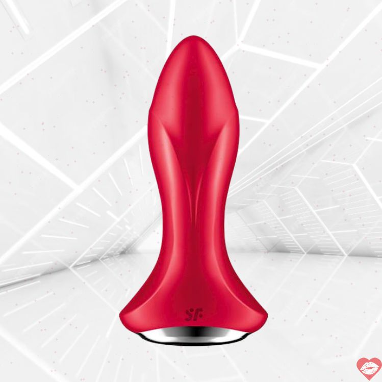 Satisfyer Rotator Plug1 App Đen 13cm Rung Quay