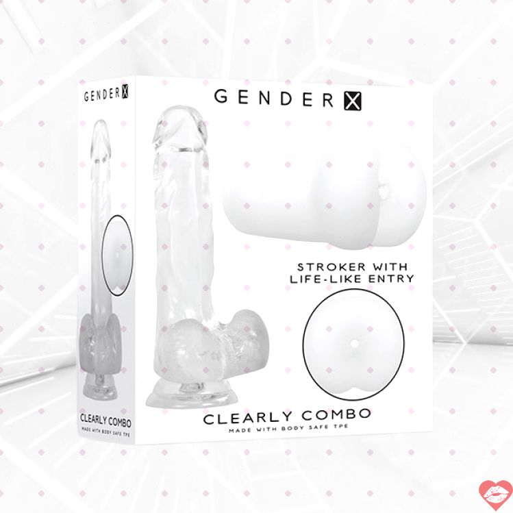 Gender X Clearly Combo Dildo Suction Trong Suốt Đẹp