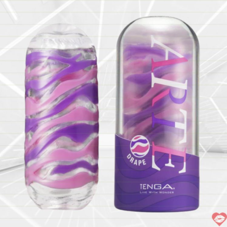 Tenga Arte Tím 13.5cm Dệt Mịn Nhật