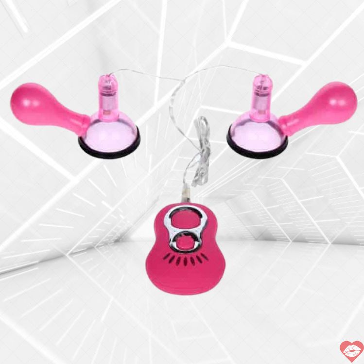 Pump Baile Hồng Rung Núm Vú Massage Ngực Phê Lòi 