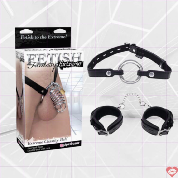 Kinkly Chastity Bundle Thép Cao Cấp Khóa Chặt Hấp Dẫn 