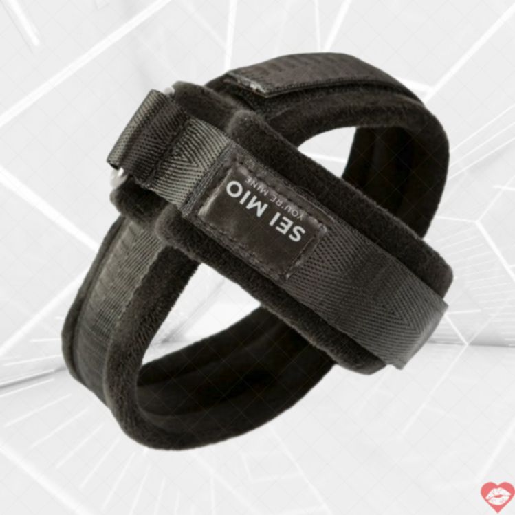 SEI MIO Cross Cuffs Đen - Còng chéo BDSM thoải mái kiểm soát