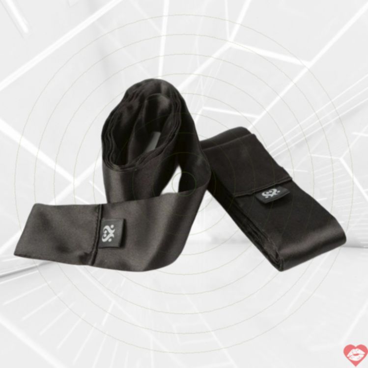 SEI MIO 2 Dây Lụa Trói Đen Sang Trọng Mềm Mại 