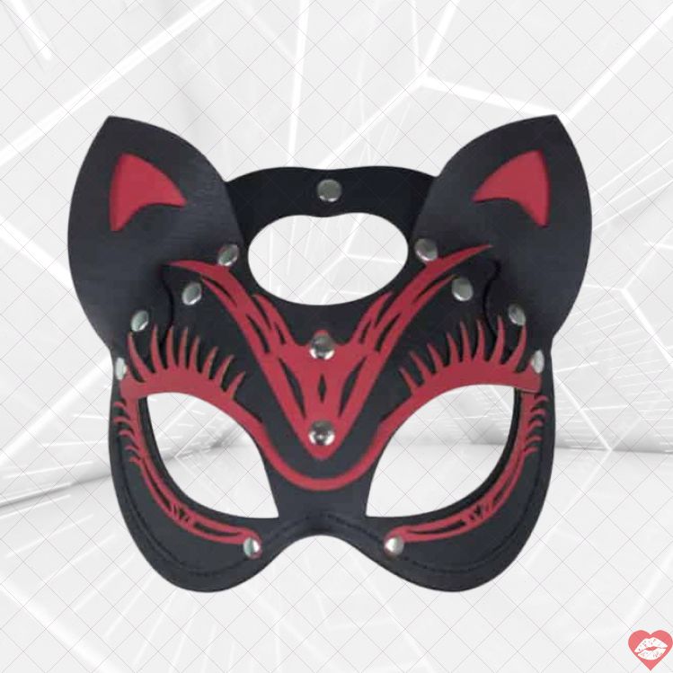 LoveToy Mặt Nạ Mèo Đen Đỏ Gợi Cảm Roleplay