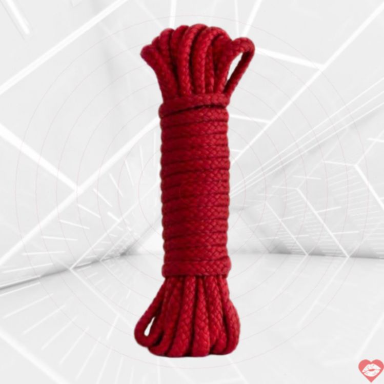 Dây Bondage Lola 3m Đỏ Polyester 1cm Siêu Mềm Mại