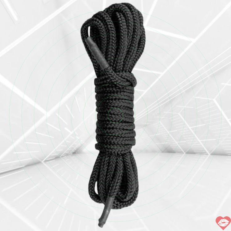 Dây thừng bạo lực EDC 5m đen nylon BDSM