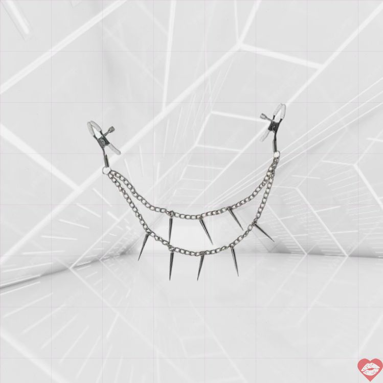 Nipple Clamp Party Hard Spiky Bạc Đau Sướng Đỉnh