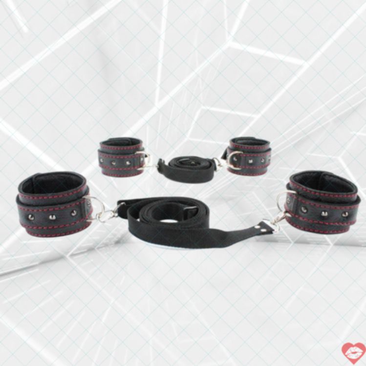 BDSM Arsenal bộ cố định giường da gai 220cm sân chơi đam mê 