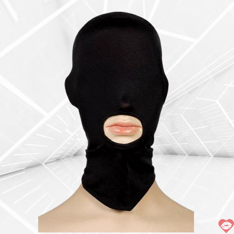 Maska kín miệng đen Piquant BDSM gợi tình thống trị