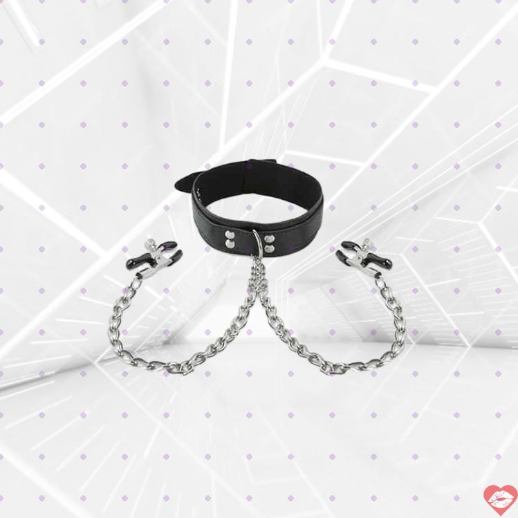 Ống Cổ Tay Núm Vú Đen BDSM Nóng Bỏng Thống Trị 