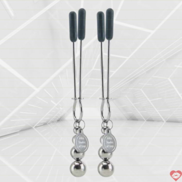Kẹp Núm Vú Điều Chỉnh Kim Loại Đau Sướng Cực Đỉnh BDSM 