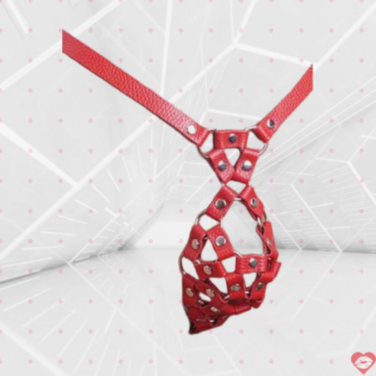 Sitabella Chastity Belt Da Đỏ Thoáng Khóa Trinh Siêu Chặt 