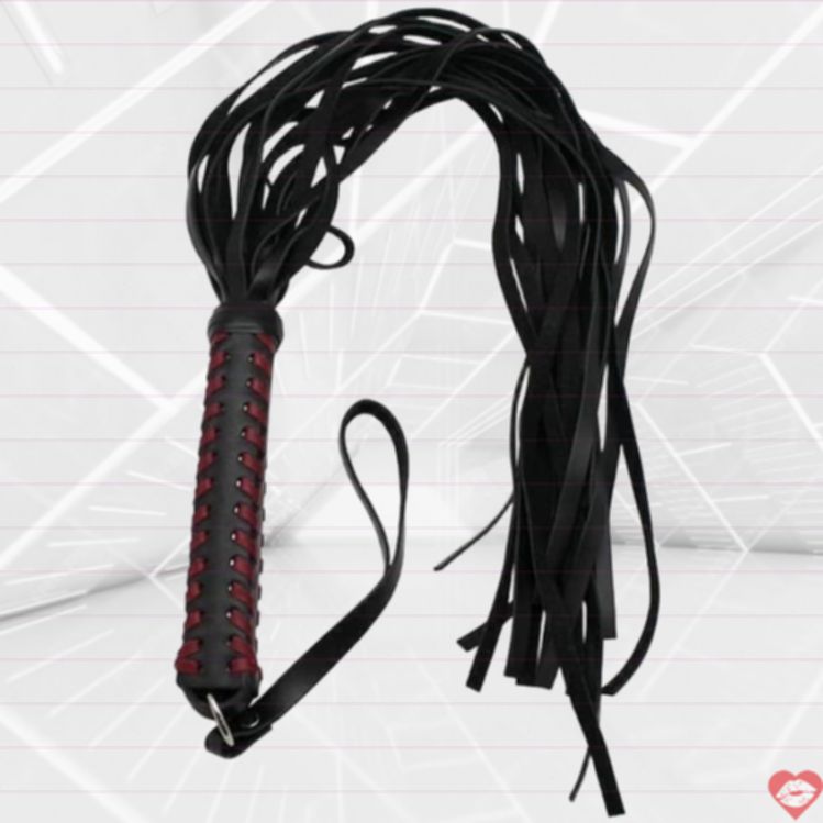 Plèt Da Đen 50cm Đỏ BDSM Đau Đê Mê 