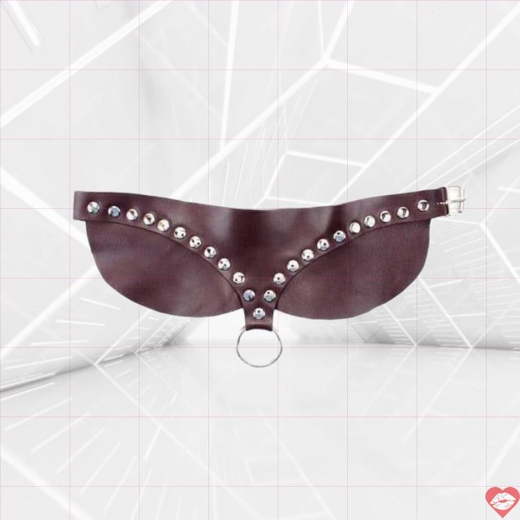 Vòng Cổ BDSM Da Bò Đỏ Rộng Kẹp Siêu Quyến Rũ