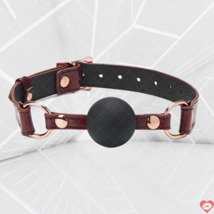 Ball Gag Liebe Seele Đỏ 4.3cm BDSM Kịch Tính 