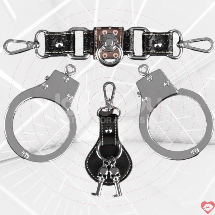 Lovetoy Rebellion kim loại còng tay bạc BDSM bền bỉ