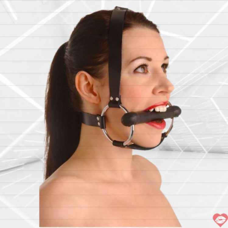 Strict Silicone Ngựa Đen Khẩu Dẻ BDSM Hoàn Hảo 