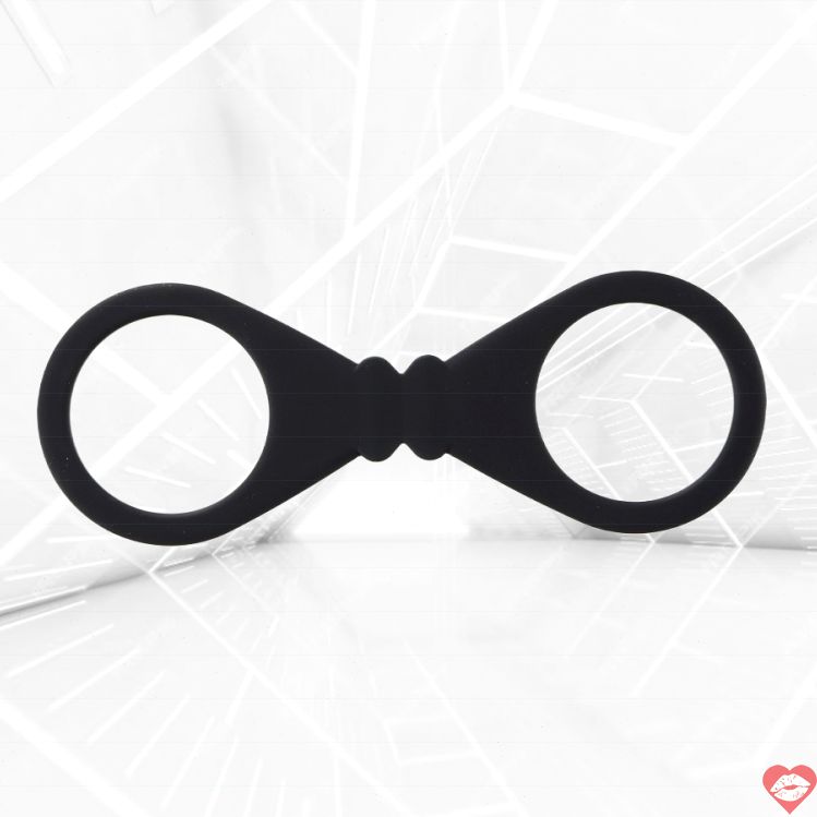 Handcuff silicone XX-Dreamstoys đen mềm mại