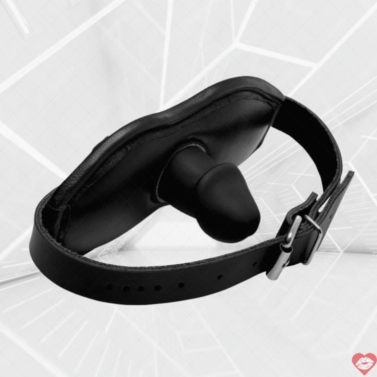 Strict Hidden Dildo Mask Đen Silicone Fetish Thrill 